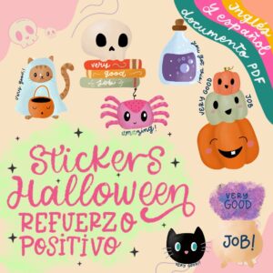 Stickers de refuerzo positivo halloween