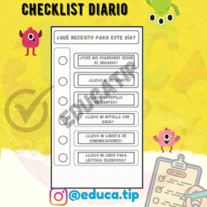 Checklist diario para clases