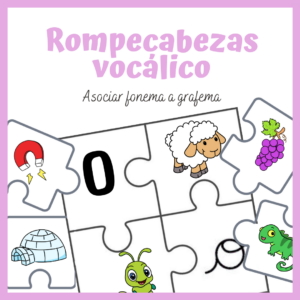 Las vocales - Rompecabezas vocálico
