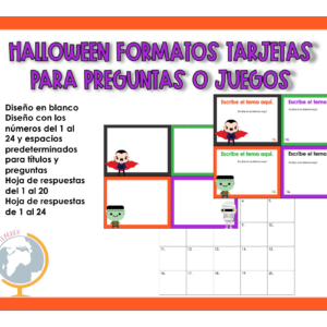 Halloween: formato tarjetas para personalizar 10