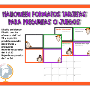 Halloween: formato tarjetas para personalizar 1