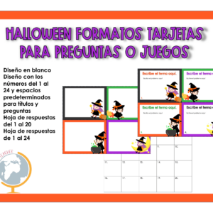 Halloween: formato tarjetas para personalizar 12