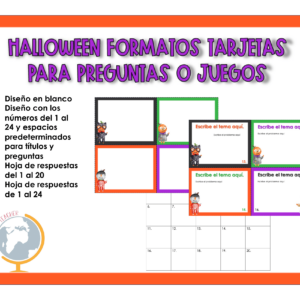 Halloween: formato tarjetas para personalizar 3
