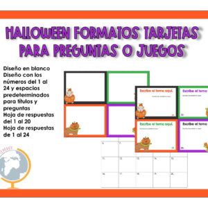 Halloween: formato tarjetas para personalizar 4