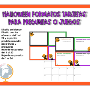 Halloween: formato tarjetas para personalizar 5