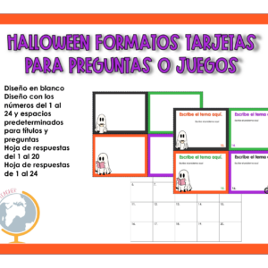 Halloween: formato tarjetas para personalizar 6