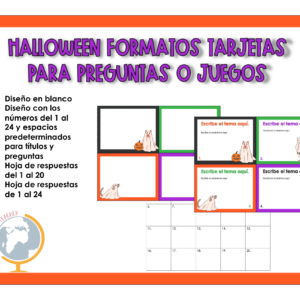 Halloween: formato tarjetas para personalizar 7