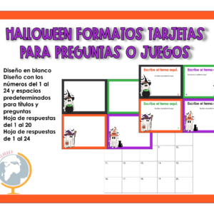 Halloween: formato tarjetas para personalizar 8