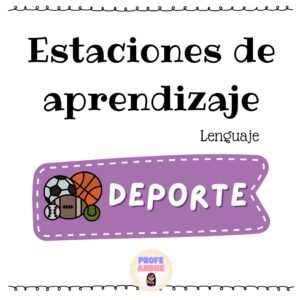 Estaciones de aprendizaje lenguaje (deportes)