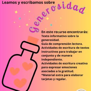 Leamos y escribamos sobre: generosidad