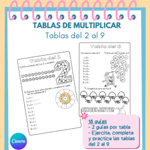 Cuadernillo tablas de multiplicar