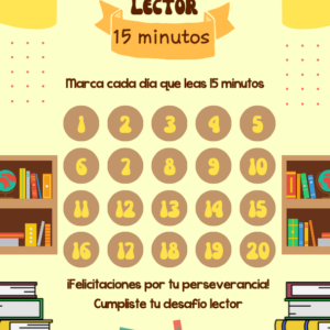 Póster de desafío lector