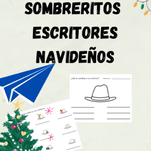 Sombreritos escritores navideños