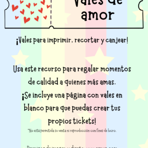 Vales de amor <3 ¡Renovados!