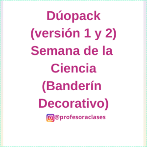 Dúopack de Banderín de Semana de la Ciencia (versión 1 y 2)