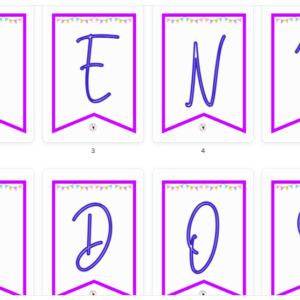 BANDERÍN BIENVENIDA