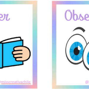 Láminas con instrucciones