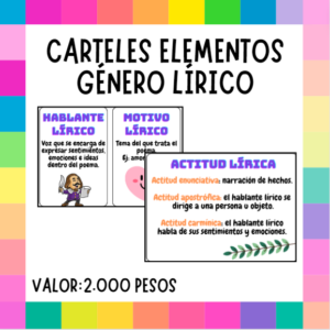 CARTELES ELEMENTOS GÉNERO LÍRICO