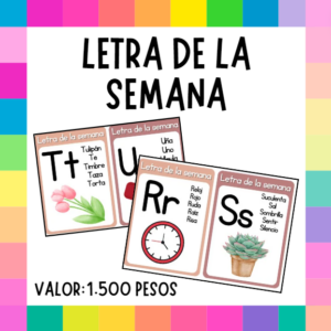 LETRA DE LA SEMANA