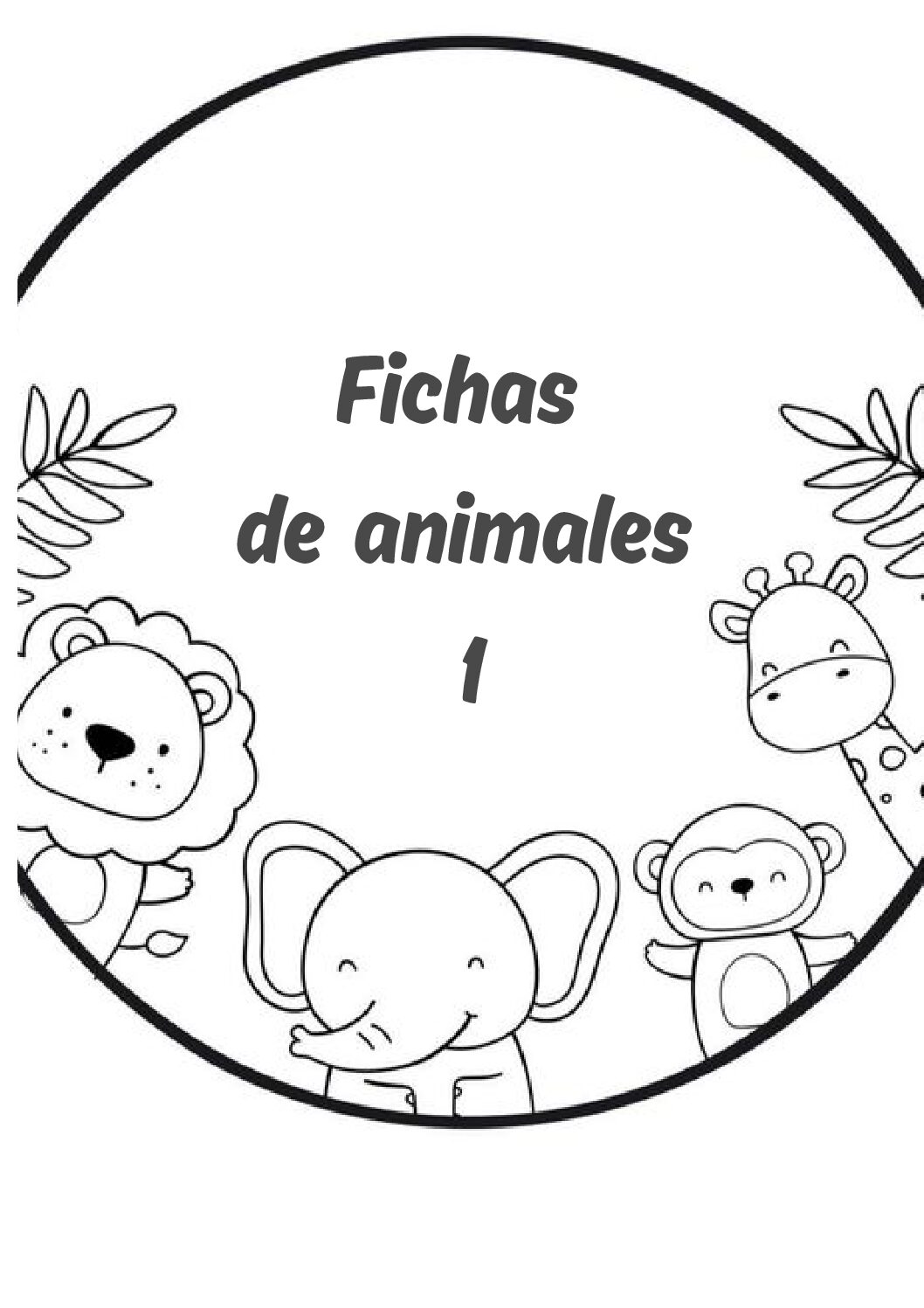 FICHAS DE ANIMALES