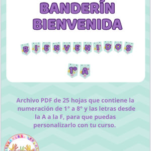 Banderín bienvenida