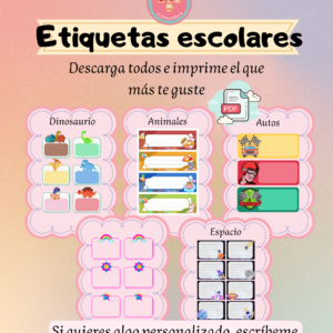 Etiquetas escolares