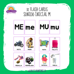 Flash cards sonido inicial M