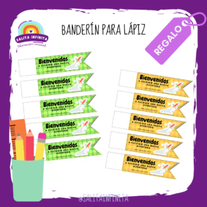 Banderín para lápiz