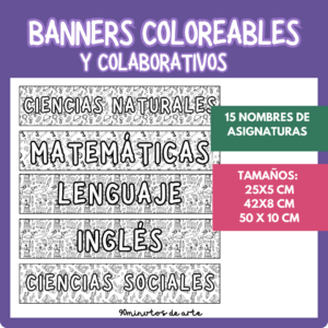 Banners coloreables colaborativos