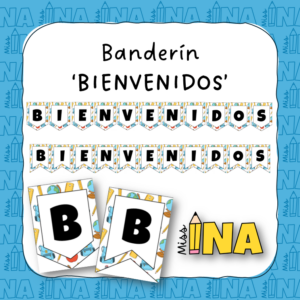 Banderín 'Bienvenidos'