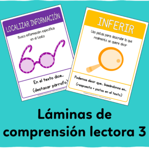 Láminas de comprensión lectora 3
