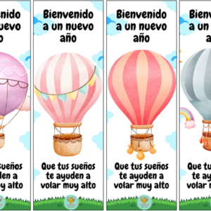 Etiqueta para bienvenida