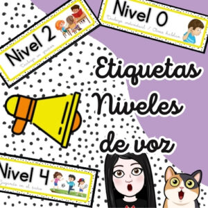 ETIQUETAS CON NIVELES DE VOZ DEL 0 AL 4