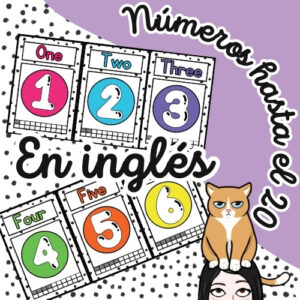 LÁMINAS DE NÚMEROS HASTA EL 20 EN INGLÉS