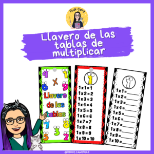 Llavero de las tablas de multiplicar