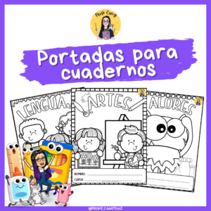 Portadas de cuadernos para asignaturas