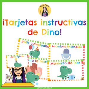 Tarjetas instructivas de Dino