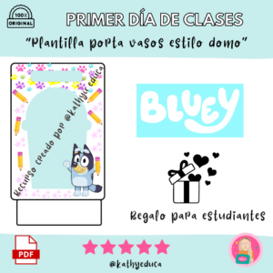 Porta vaso estilo Domo de Bluey