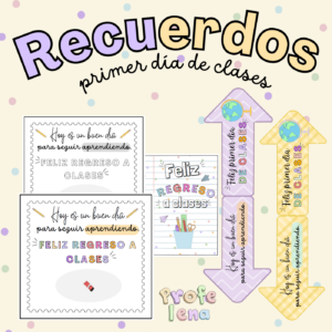 Recuerdos/Regalos primer día de clases