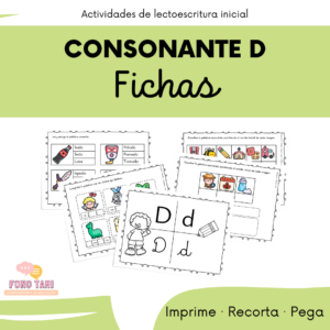 Fichas consonante D