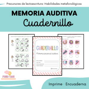 Cuadernillo de memoria auditiva