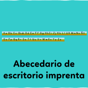 Abecedario de escritorio imprenta