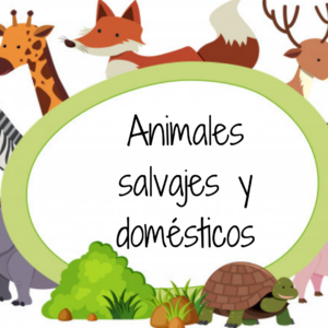 Juego de animales domésticos y salvajes