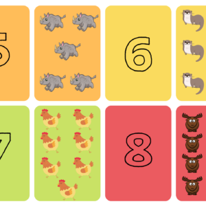 Memorice de números 1 al 20