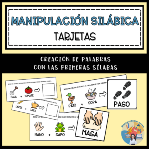 MANIPULACIÓN SILÁBICA - Tarjetas con imágenes