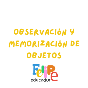 Observación y memorización de objetos - PreKínder y Kínder