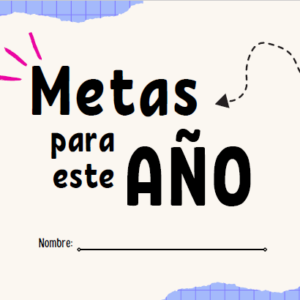 Cuadernillo Metas para este Año