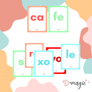 Cartas juego silabas