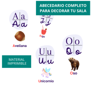 ABECEDARIO PARA DECORAR LA SALA