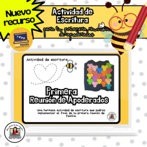 Actividad de escritura para tu 1ª reunión de apoderados. (Formando una colmena)